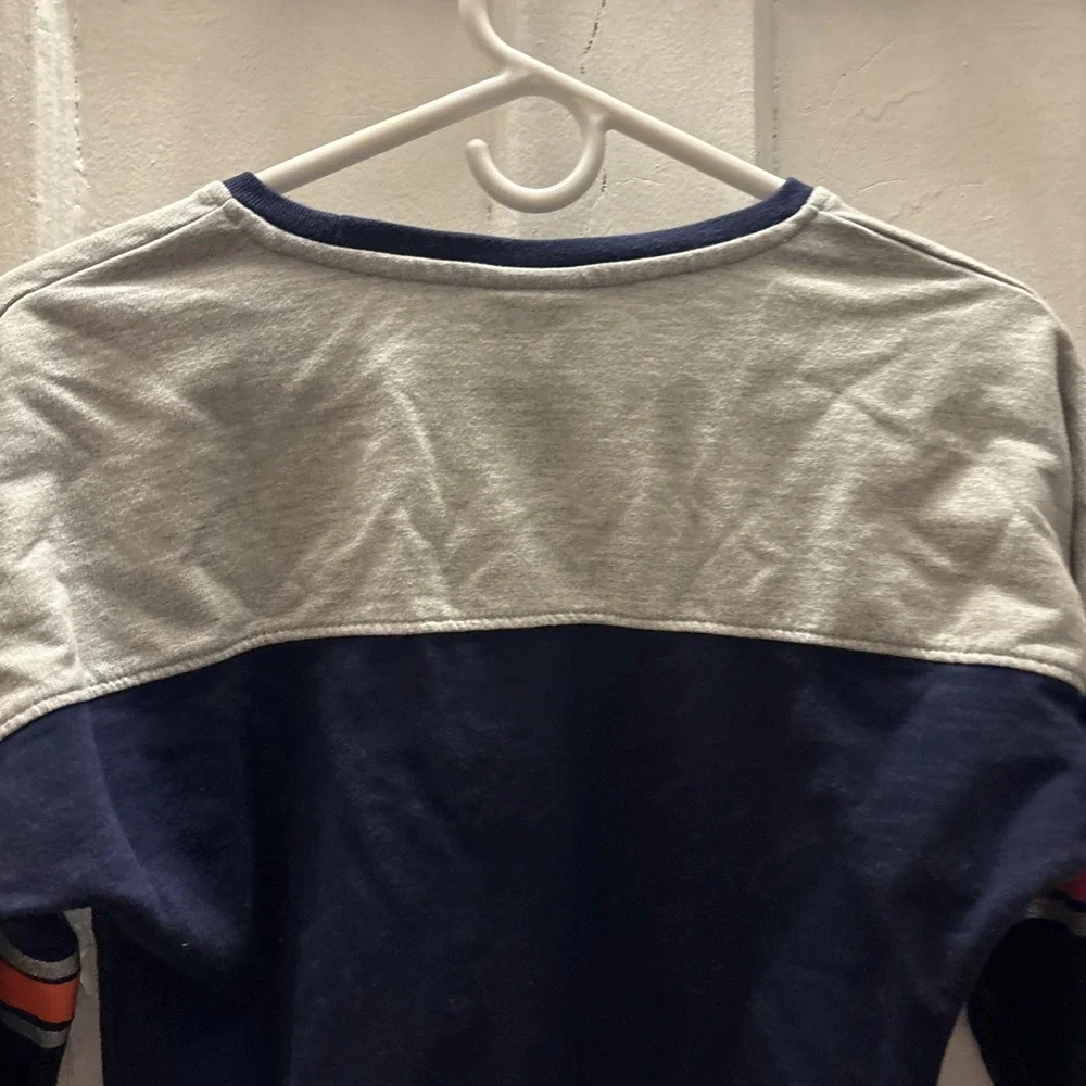 Chicago Bears Juniors Long Sleeved Sweatshirt‎ Navy Blue Sparkly Size Medium 7/9